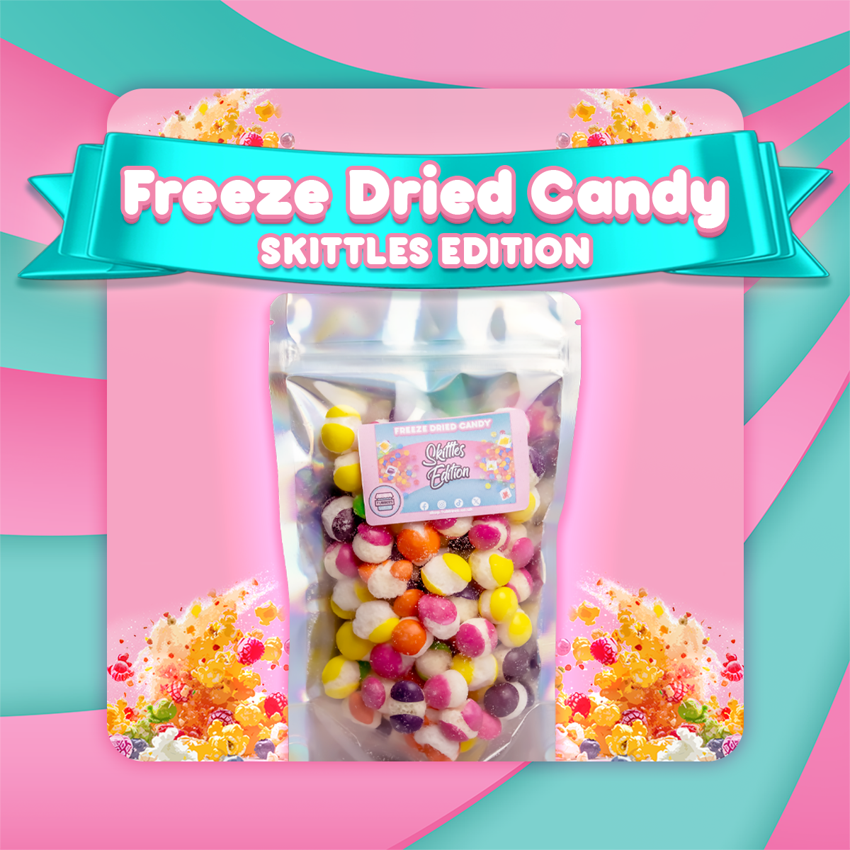 Tubbees Freeze Dried Sweets, Freeze Dried Skittles, Starburst, Squashies and MORE! UK Made, Candy, Snacks