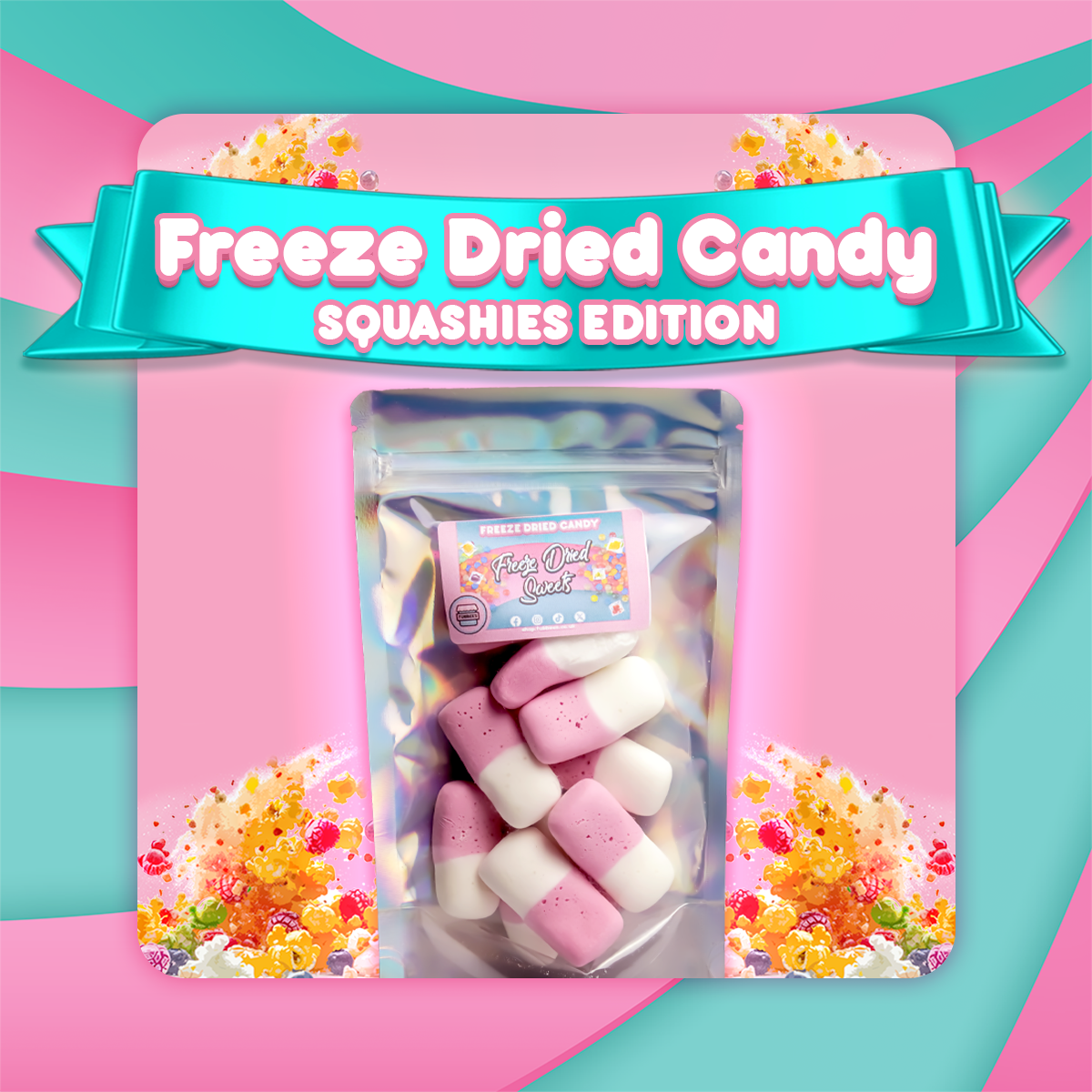 Tubbees Freeze Dried Sweets, Freeze Dried Skittles, Starburst, Squashies and MORE! UK Made, Candy, Snacks