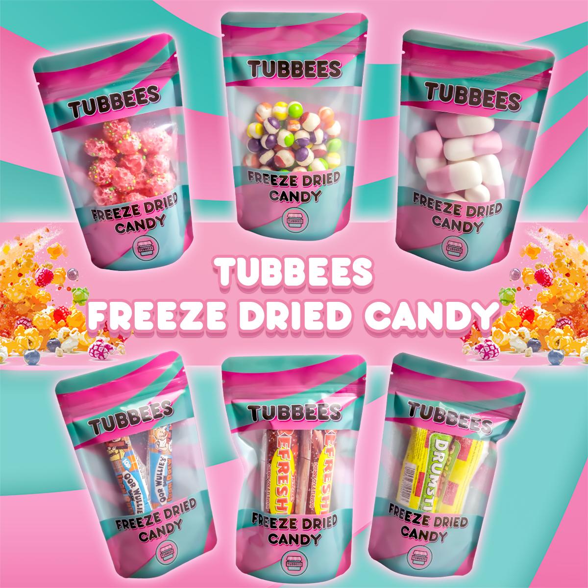Tubbees Fruity Burst Freeze Dried Candy, UK Made, Candy & Sweets! Single Bag