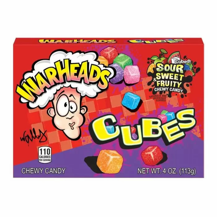 WARHEAD CHEWY CUBES BOX 113G