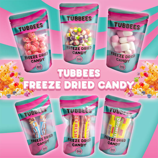 Tubbees Fruity Burst Freeze Dried Candy, UK Made, Candy & Sweets! Single Bag