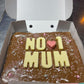 Number 1 Mum, Mothers Day, 9 piece, Brownie Slab, Mothers Day Gift, Serves 9, "NO.1 MUM"