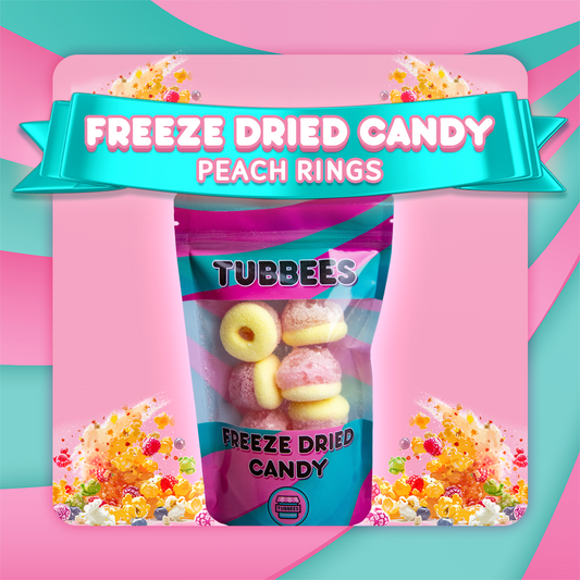 Tubbees Fruit Rings Freeze Dried Candy, UK Made, Candy & Sweets! Single Bag