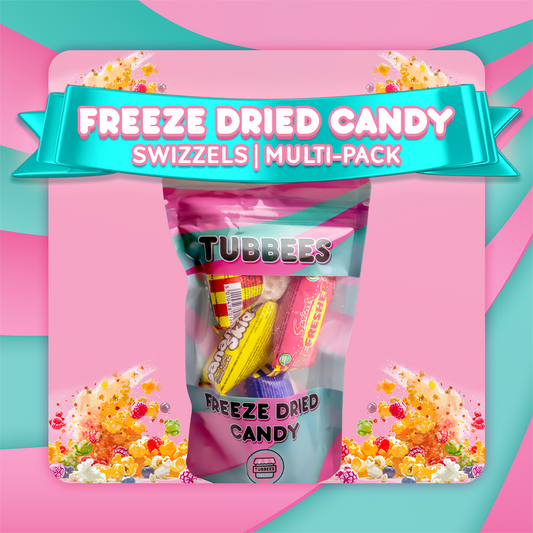 Tubbees Swizzels Selection Freeze Dried Candy, UK Made, Candy & Sweets! Single Bag