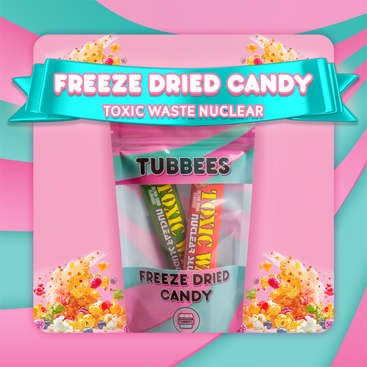 Tubbees Toxic Waste Nuclear Freeze Dried Candy, UK Made, Candy & Sweets! Single Bag