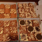Tubbees Bakery 9 Slab Brownie Box, 9 Different Brownie Pieces, Serves 9, Biscoff, Nutella, Oreo, Bueno Variations