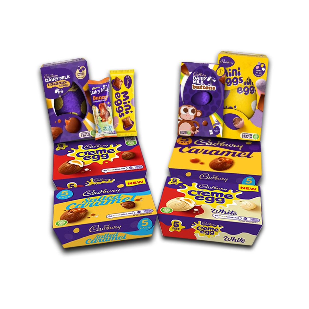 Tubbees Cadburys Large Gift Box, Creme Eggs, Easter Bunny, Dairy Milk, Mini Egg, Tubbees Special Gift Set