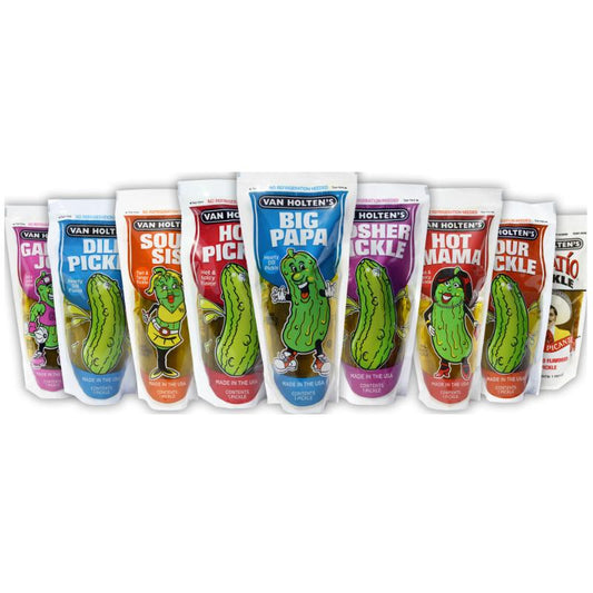 Van Holten Pickle Selection Box, 10 Pickles Included, 10 Different Pickles, Mystery Selection