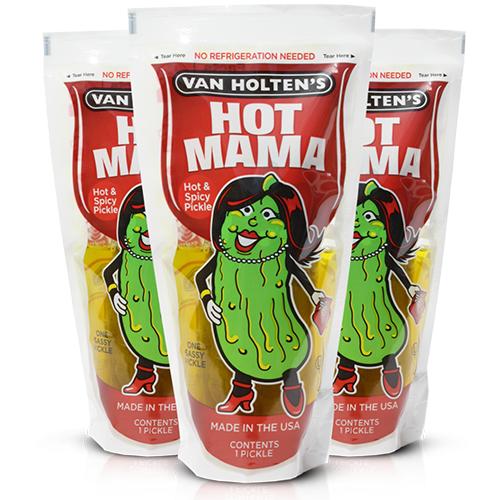 Van Hotlen Pickle, 3 Pack, King Size Pickle, Hot Mama, Big Papa, Garlic Joe