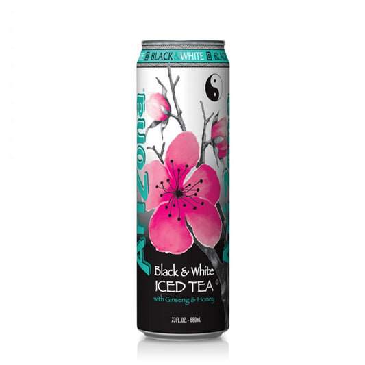 ARIZONA BLACK & WHITE ICED TEA 680ml