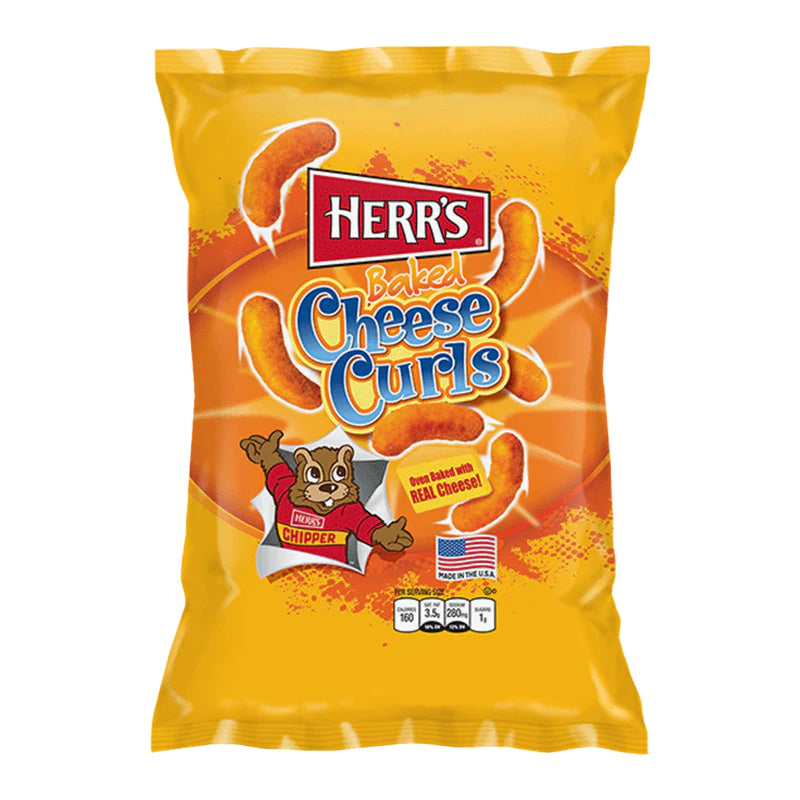 HERRS BAKED CHEESE CURLS 198.5G