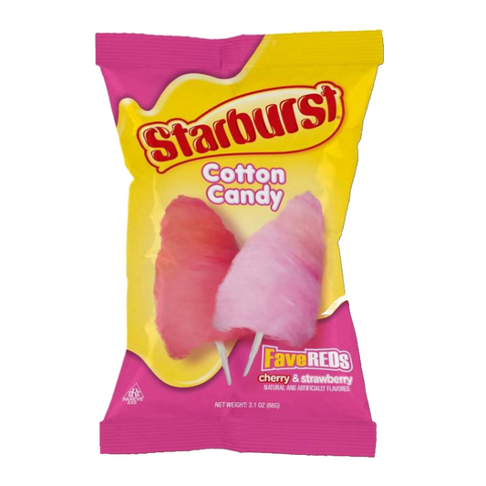 Starburst / Skittles Cotton Candy Bags 88g, Single USA Import Bag
